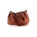 MICHAEL Michael Kors Leather Satchel: Brown Print Bags
