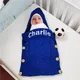 Name Personalised Babi Baby Swaddle Wrap For Newborn Knitted Envelope Sleeping Bag Baby Bedding Gift