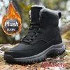 Neue Männer Winter Schnee Stiefel Für Wasserdichte Leder Turnschuhe Super Warm männer Stiefel Outdoor Männlichen Wanderschuhe Arbeit Schuhe größe 39-48