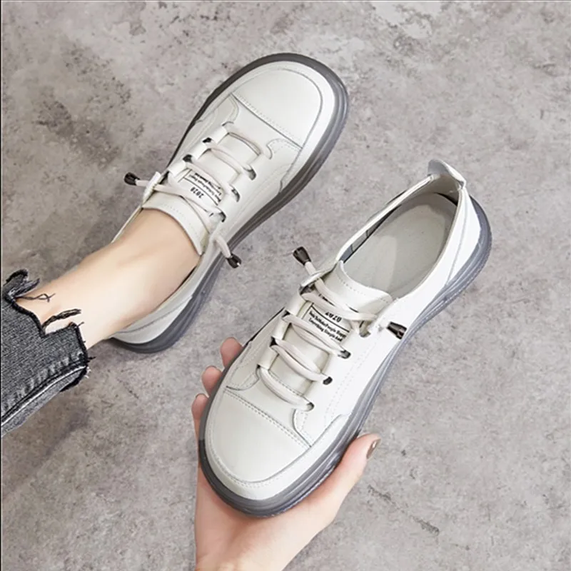 Maogu Herbst vulkan isierte Schuhe Damen Freizeit schuh bequeme Slip on Flats Echt leder Damen flache Turnschuhe Größe 41
