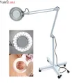 Professional Stand Makeup Lamp LED Floor Lamp 8x Magnifying Tattoo Lamp Adjustable Height Cold Light