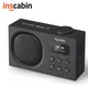 Inscabin P2 Tragbare DAB/DAB + FM Digital Radio/Drahtlose Lautsprecher mit Bluetooth/Dual