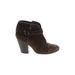 Rag & Bone Ankle Boots: Brown Solid Shoes - Women's Size 37.5 - Round Toe