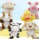 Animal Hand Puppets with Movable Open Mouths Pig Dog Horse Sheep Soft Plush Hand Doll for Toddlers