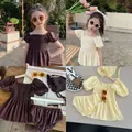 Swimwear for Girls Simplicity Fashion Solid Color Children Girl Swimsuit Soft Summer Beach Clothes