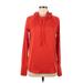 Athleta Pullover Hoodie: Red Print Tops - Women's Size Medium