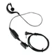 2.5mm Walkie Talkie Earhook Earphone Two-way Radio Headphone Lapel Clip Earpiece Replacement for HYT