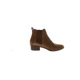 Steve Madden Ankle Boots: Chelsea Boots Chunky Heel Boho Chic Brown Shoes - Women's Size 7 - Round Toe