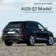 1:32 audi q7 suv legierung automodell druckguss & spielzeug fahrzeuge metall auto modells imulation