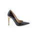 M. Gemi Heels: Slip On Stiletto Cocktail Black Solid Shoes - Women's Size 35.5 - Pointed Toe