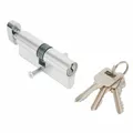 Door Lock Cylinder Thumb Turn Cylinder Door Lock Anti Pick 35/35 3 Keys Aluminum Alloy Hardware Lock