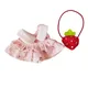 Puppe Kleidung Erdbeer Rock Tasche Kleid Plüsch 20cm Idol Puppe Kleidung streunende Kinder