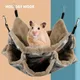 Hamster Hammock Cotton Nest Three-layer Hanging Bed Nest Warm House Tunnel for Chinchillas Ferrets