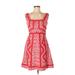 Maeve Casual Dress - Party Square Sleeveless: Red Dresses - Women's Size 8