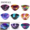 10Pcs Household Silicone Container Bowl Diameter 50mm Multi-Color Smoke Storage Tobacco Herb Smoking