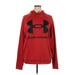 Under Armour Pullover Hoodie: Red Print Tops - Women's Size X-Large