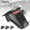 Parafango posteriore moto w/h riflettore luce rossa accessori ABS carbonio nero per Vespa Sprint Primavera 50 150 2019-2023