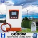 6000W doppio MPPT sistema ibrido di energia eolica carica regolatore solare 12v 24v e 24v 48v regolatore automatico uso domestico generatore di mulino a vento