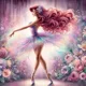 Disney Princess Ballet Dancer Diamond Painting Kit 5D DIY Cross Embroidery Colorful Flower