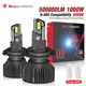 Ampoules d'éclairage de sauna de voiture Canbus lampe automatique pour moto H7 H4 500000LM 1000W