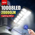 20000LM lumière solaire pour lampe solaire externe extérieure avec capteur de mouvement lanterne