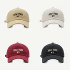 Casquettes de Baseball unisexes à la mode New York, Hip Hop, lettre brodée, casquette à rabat pour hommes et femmes, capote, Streetwear, chapeaux de soleil pour papa