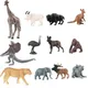 Ensemble de figurines d'animaux de prairie mini figurines d'animaux durables et lisses jouets de