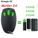 Télécommande Merlin+ 2.0 compatible E945 E945M E950M E943M 433.92MHz Contrôleur de portail de garage
