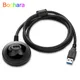 Bochara-Câble d'extension mâle vers femelle avec support de base feuille tressée blindée USB 3.0