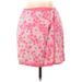 Lilly Pulitzer Casual A-Line Skirt Knee Length: Pink Print Bottoms - Women's Size 10 Petite