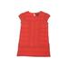Lands' End Dress - Shift: Red Solid Skirts & Dresses - Kids Girl's Size 8