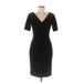 Brooks Brothers Casual Dress - Sheath: Black Solid Dresses - Women's Size 6