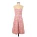 Elie Tahari Casual Dress - Party Sweetheart Sleeveless: Pink Dresses - Women's Size 12