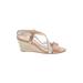 Cole Haan Wedges: Tan Solid Shoes - Women's Size 7 - Open Toe