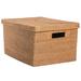 Dovecove Wicker Storage Bin Wicker in Brown | 10 H x 18.5 W x 14 D in | Wayfair 56FD96C191864F068F2DDC93209FD206