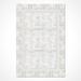 Gray/White 92 x 64 x 0.4 in Area Rug - 17 Stories Rectangle Thorfin Area Rug w/ Non-Slip Backing, Cotton | 92 H x 64 W x 0.4 D in | Wayfair