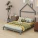 Harper Orchard Twin Size Wood Platform Bed w/ House-Shaped Headboard in Gray | Full | Wayfair 92DA7D7C607343C9AF7E88F926E21E7E