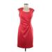 Calvin Klein Casual Dress - Sheath: Orange Solid Dresses - Women's Size 6