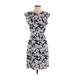 Reiss Casual Dress - Sheath Crew Neck Short sleeves: Black Print Dresses - Women's Size 2