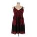 Apt. 9 Casual Dress - Mini V-Neck Sleeveless: Red Dresses - Women's Size X-Large