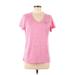 Under Armour Short Sleeve T-Shirt: Pink Tops - Women's Size Medium