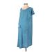 Kindred Bravely Casual Dress - Shift: Blue Print Dresses - Women's Size Small Maternity