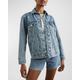 Grove Floral Embroidered Denim Jacket