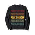 Police Officer Pride, Retro-Polizist Sweatshirt