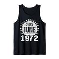 Herren Men Epic Husband Since Juni 1972 52nd Wedding Anniversary Tank Top