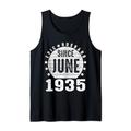 Herren Men Epic Husband Since Juni 1935 89th Wedding Anniversary Tank Top