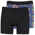 Saxx - Droptemp Cooling Cotton Boxer Brief Fly 2Pk - Alltagsunterwäsche Gr L schwarz