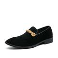 Men's Loafers Slip-Ons Suede Shoes Dress Shoes Business British Wedding Party Evening St. Patrick's Day Suede Breathable Slip Resistant Loafer Black Blue Brown Spring Fall