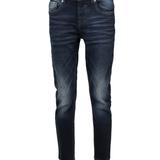 X RAY Boys's Slim Look Stretch Denim Jeans With Saddle V Stitch - Blue - 7