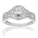 Vir Jewels 3/4 Cttw Diamond Halo Round Wedding Engagement Ring 14K White Gold Bridal Ring - White - 7